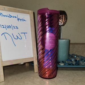 STARBUCKS  2022 SANGERIA PINK SWIRL 16 OZ TUMBLER NWT